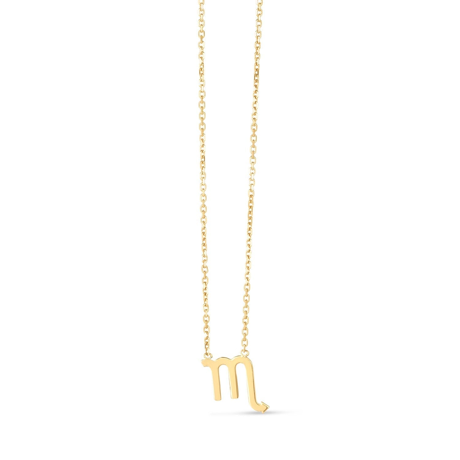 14K Yellow Gold Scorpio Necklace Bids.com