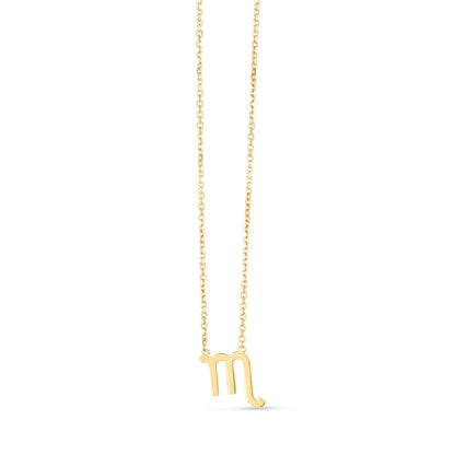 14K Yellow Gold Scorpio Necklace Bids.com