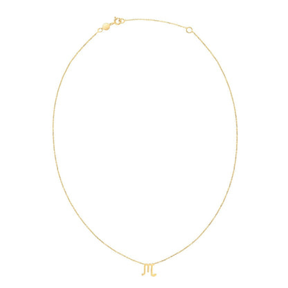 14K Yellow Gold Scorpio Necklace Bids.com