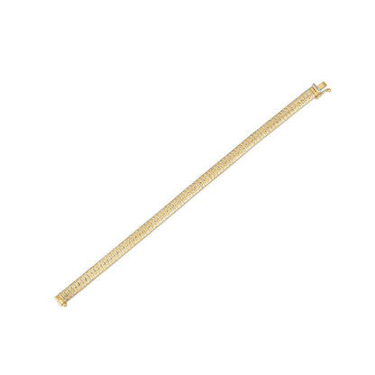 14k Yellow Gold Diamante Flex Bracelet (5.80 mm) Bids.com