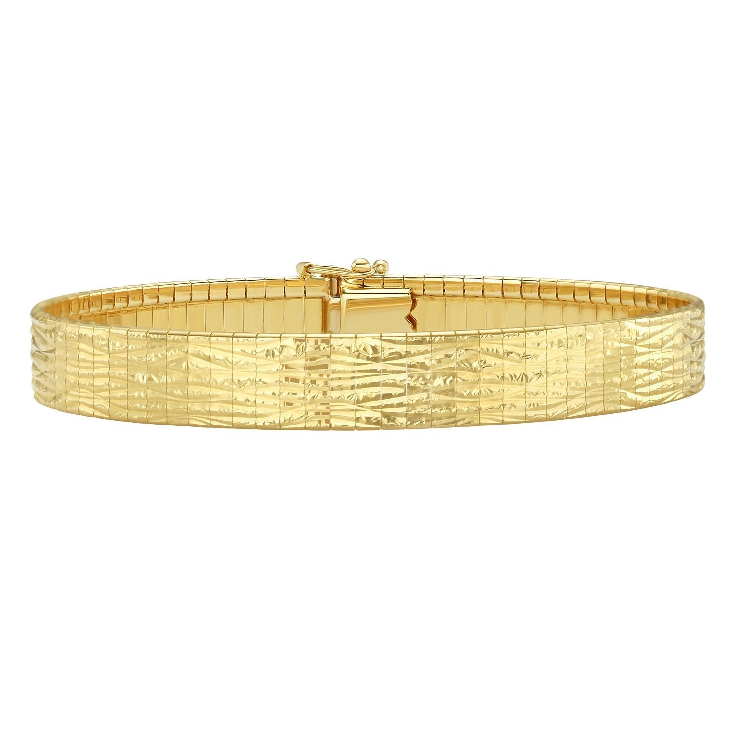 14k Yellow Gold Glacier Bracelet (8.10 mm) Bids.com