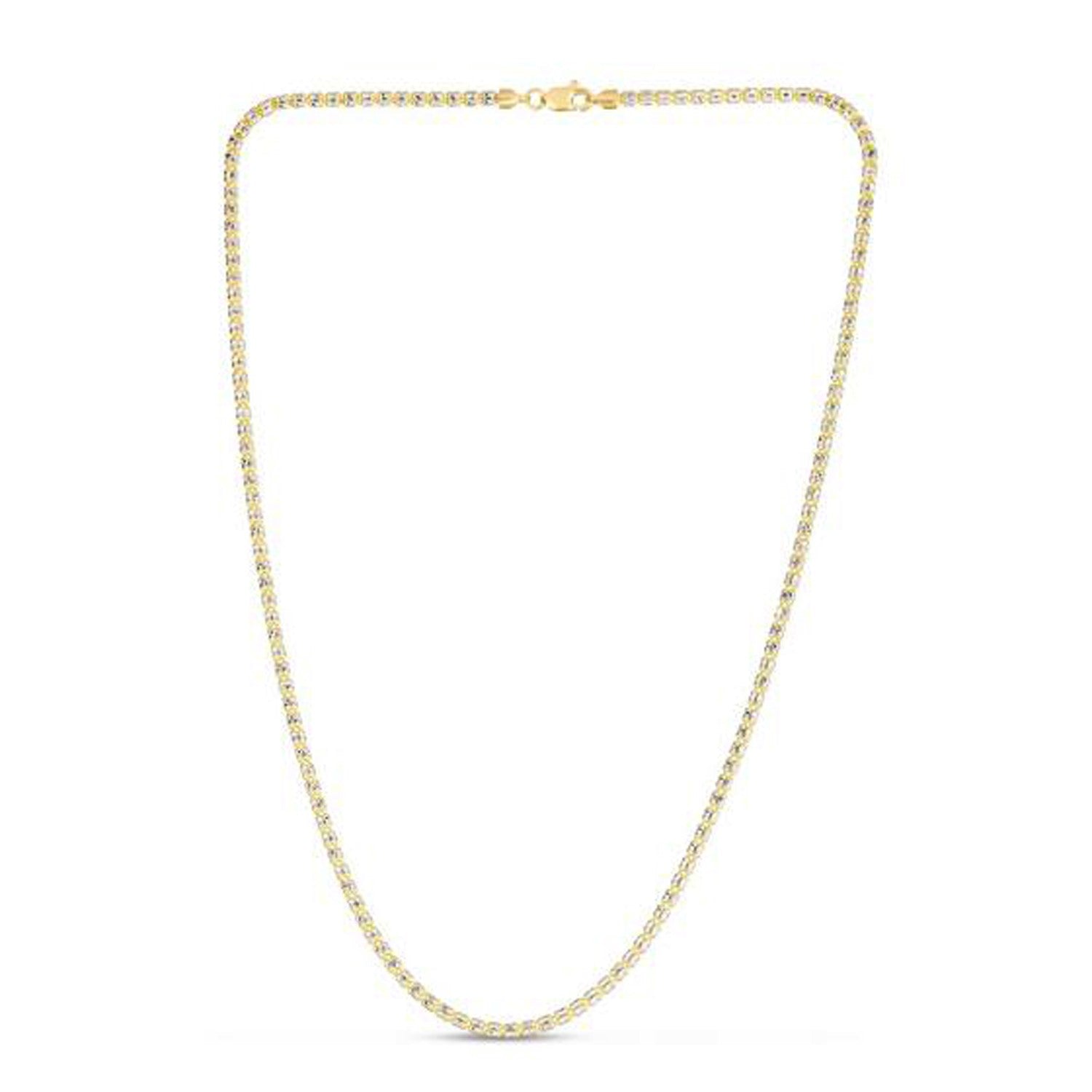 Ice Barrel Chain in 14k Yellow Gold (2.70 mm) Bids.com