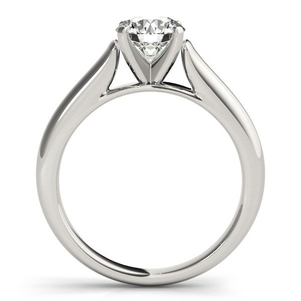 14k White Gold Cathedral Design Solitaire Diamond Engagement Ring (1 cttw) Bids.com