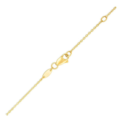 14k Yellow Gold Chain Necklace with Horizontal Arrow Pendant Bids.com