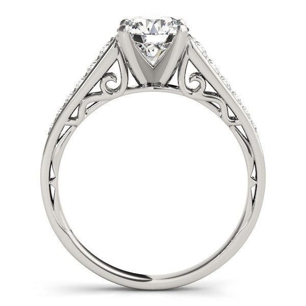 14k White Gold Cathedral Design Diamond Engagement Ring (1 1/4 cttw) Bids.com