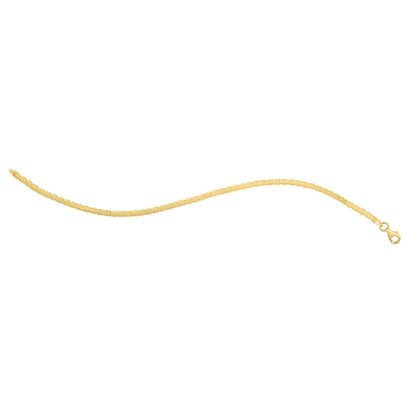14k Yellow Gold 7 inch Mini Cube Bracelet (2.60 mm) Bids.com