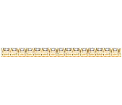 Lab Grown Round Diamond Tennis Bracelet in 14k Yellow Gold (8 cctw F/G  VS2/SI1) Bids.com
