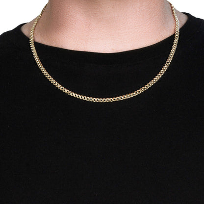 10k Yellow Gold Miami Cuban Semi Solid Chain (4.50 mm) Bids.com