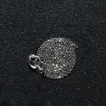 14k White Gold Diamond Cut Cable Link Chain 0.7mm Bids.com