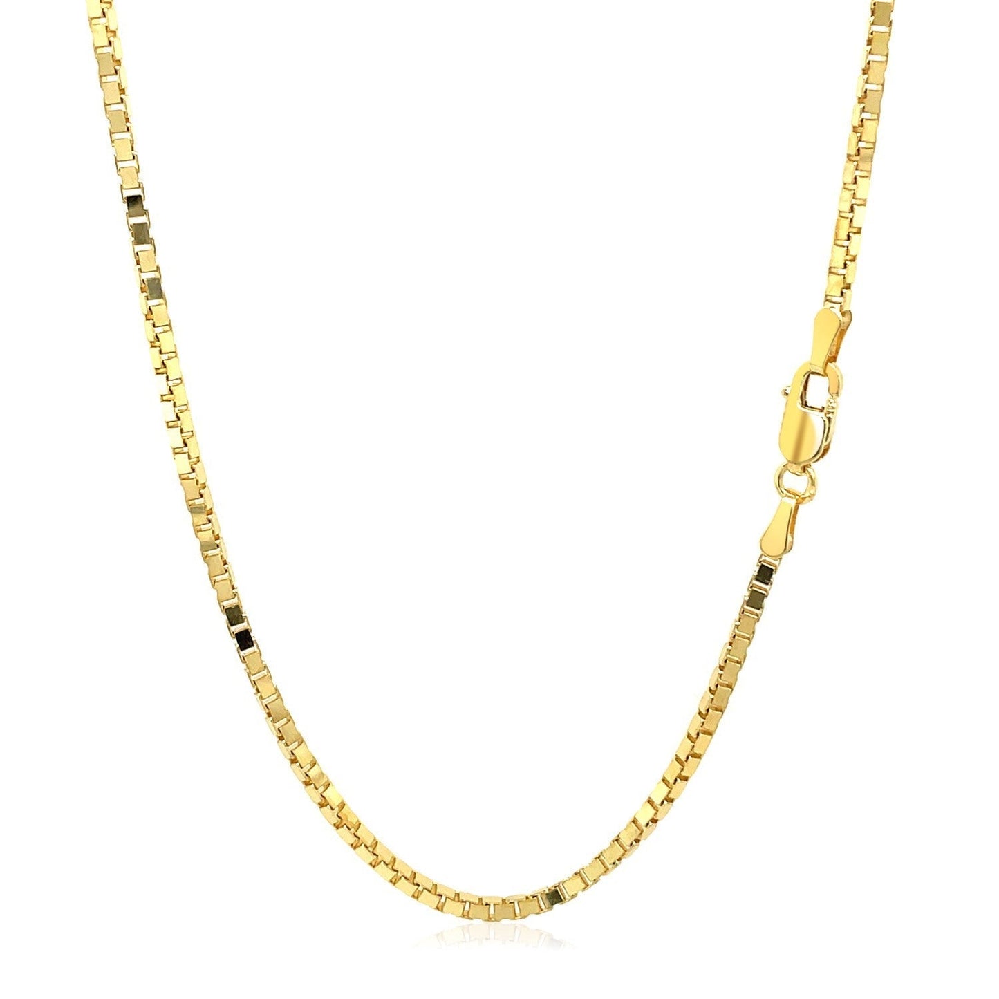 1.6mm 14K Yellow Gold Classic Box Chain Bids.com
