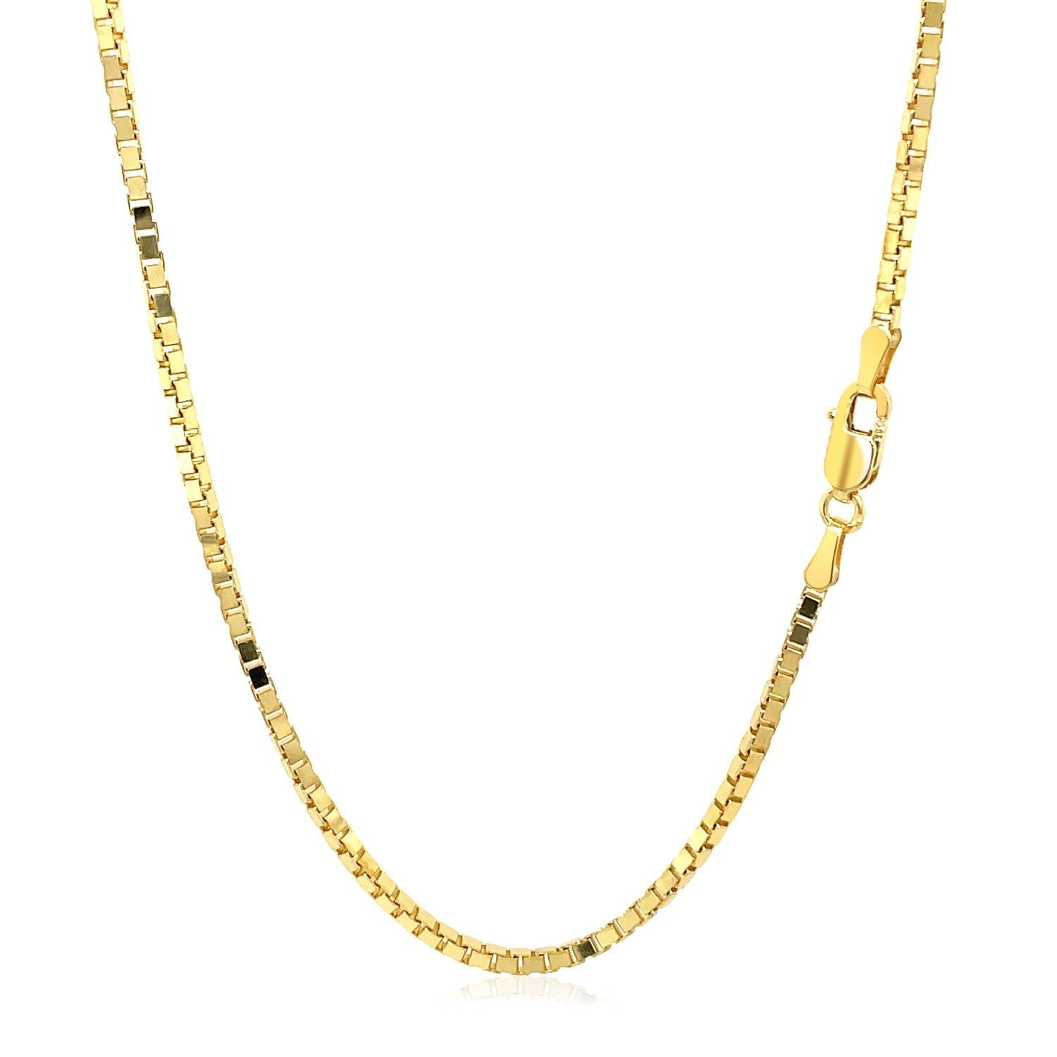 1.6mm 14K Yellow Gold Classic Box Chain Bids.com