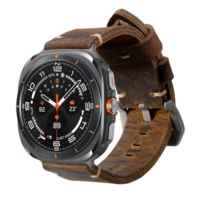Leather Strap R01 for Samsung Galaxy Watch Ultra Robust
