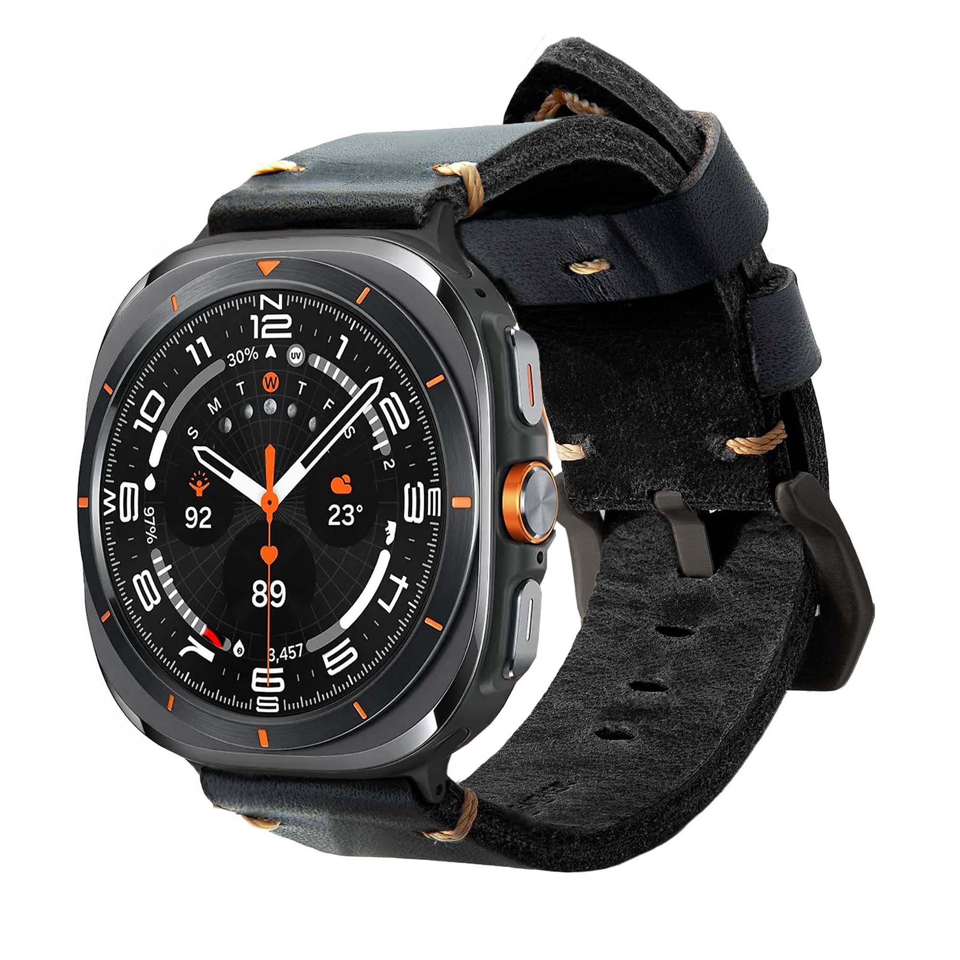 Leather Strap R01 for Samsung Galaxy Watch Ultra Robust