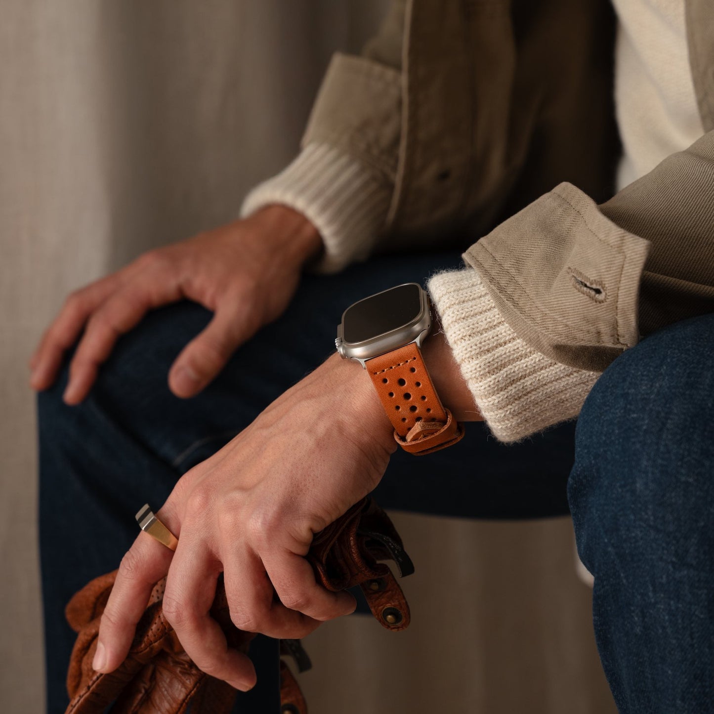 Racing Leather Strap Robust