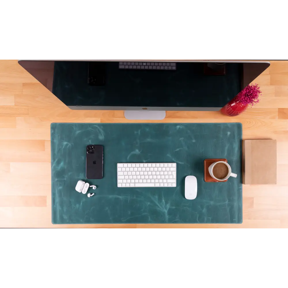 Natural Leather Desk Mat (37 cm x 80 cm) Mizuri Leather