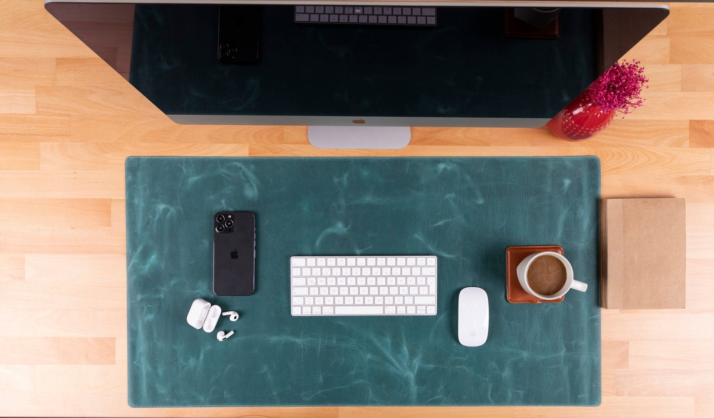 Natural Leather Desk Mat (91 cm x 48 cm) Mizuri Leather