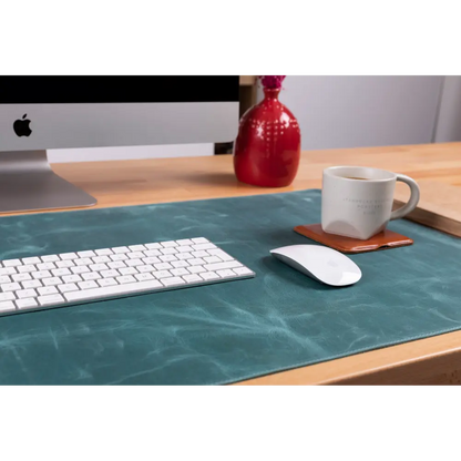 Natural Leather Desk Mat (37 cm x 80 cm) Mizuri Leather