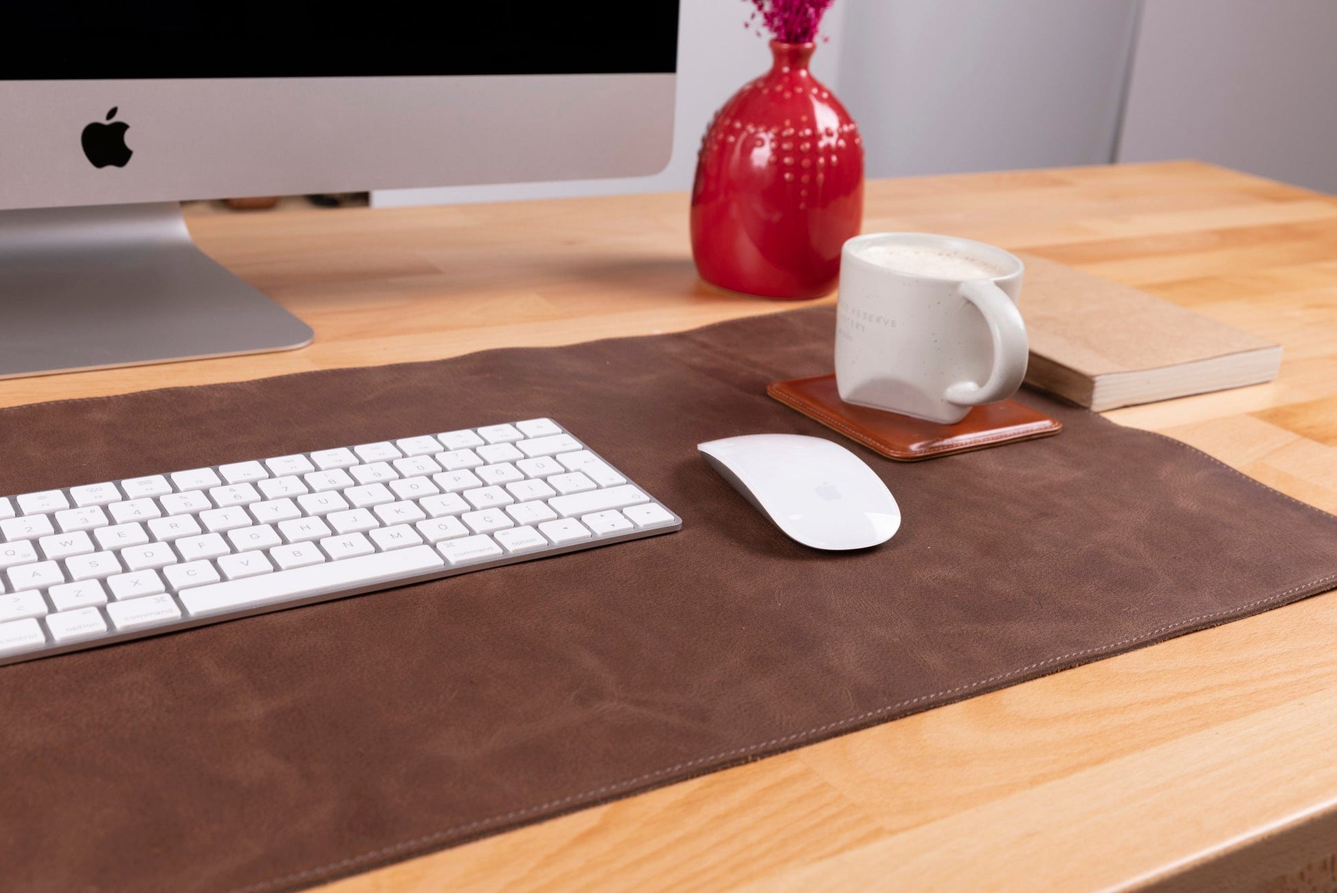 Natural Leather Desk Mat (91 cm x 48 cm) Mizuri Leather