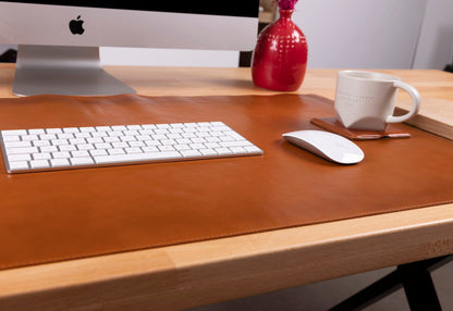 Natural Leather Desk Mat (91 cm x 48 cm) Mizuri Leather