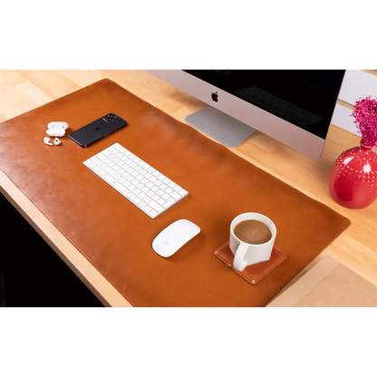 Natural Leather Desk Mat (37 cm x 80 cm) Mizuri Leather