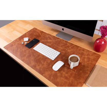 Natural Leather Desk Mat (37 cm x 80 cm) Mizuri Leather