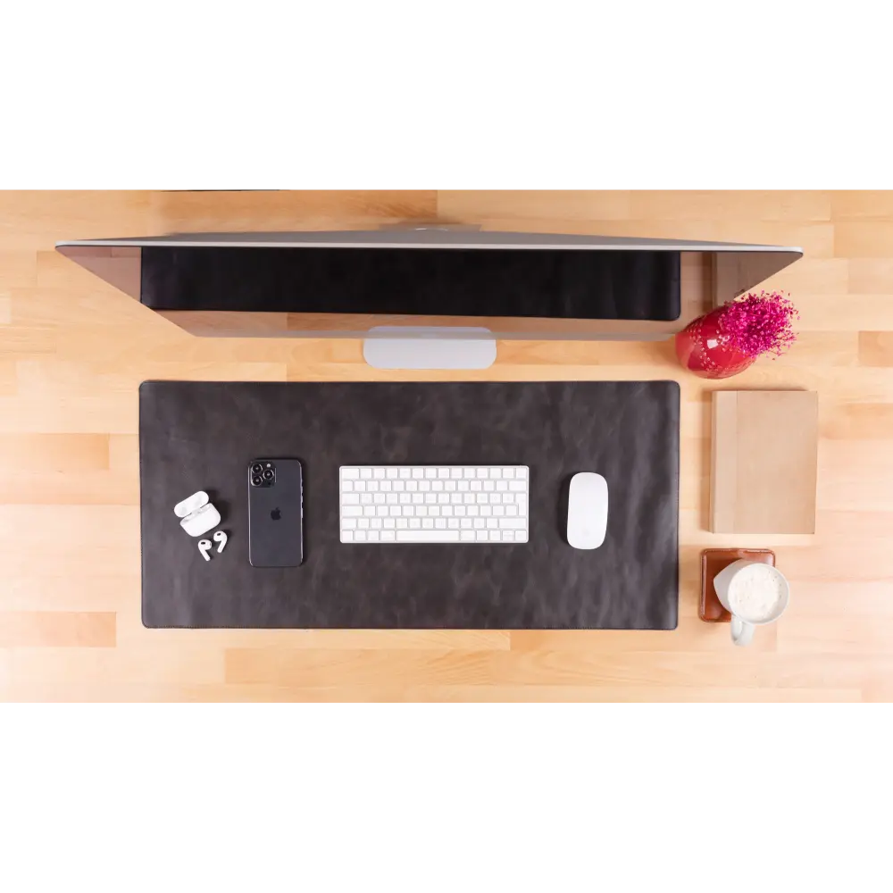 Natural Leather Desk Mat (37 cm x 80 cm) Mizuri Leather