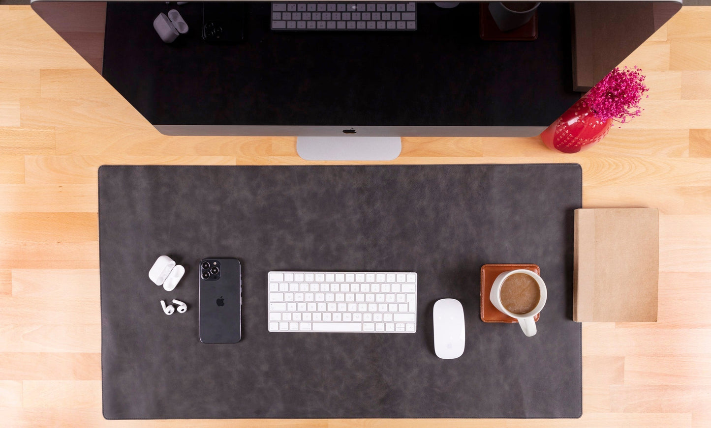 Natural Leather Desk Mat (91 cm x 48 cm) Mizuri Leather