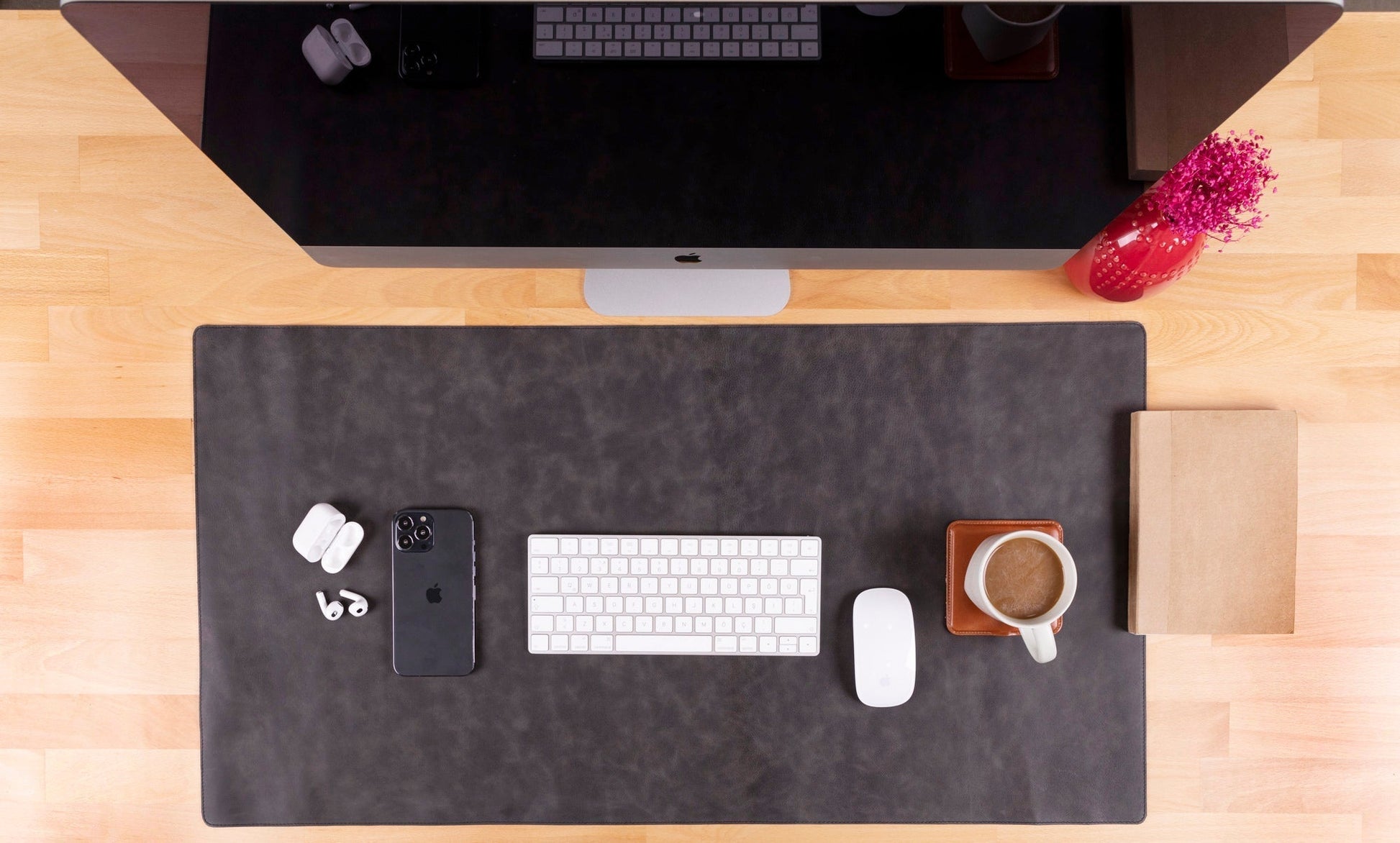 Natural Leather Desk Mat (91 cm x 48 cm) Mizuri Leather