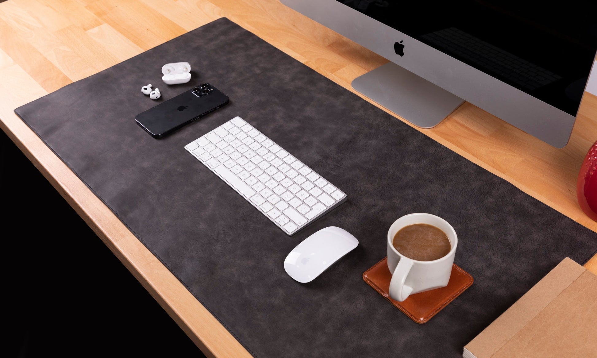 Natural Leather Desk Mat (91 cm x 48 cm) Mizuri Leather