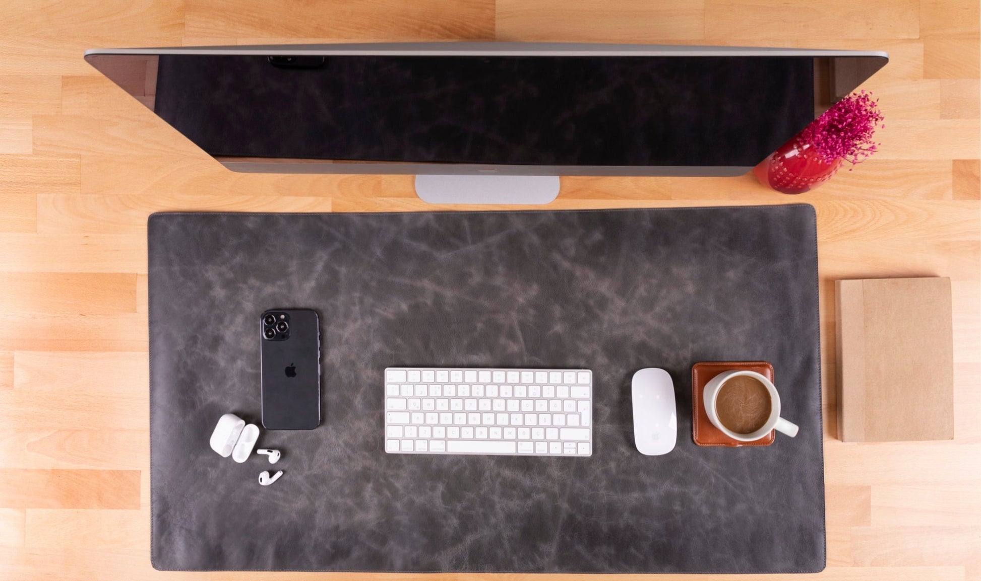 Natural Leather Desk Mat (91 cm x 48 cm) Mizuri Leather
