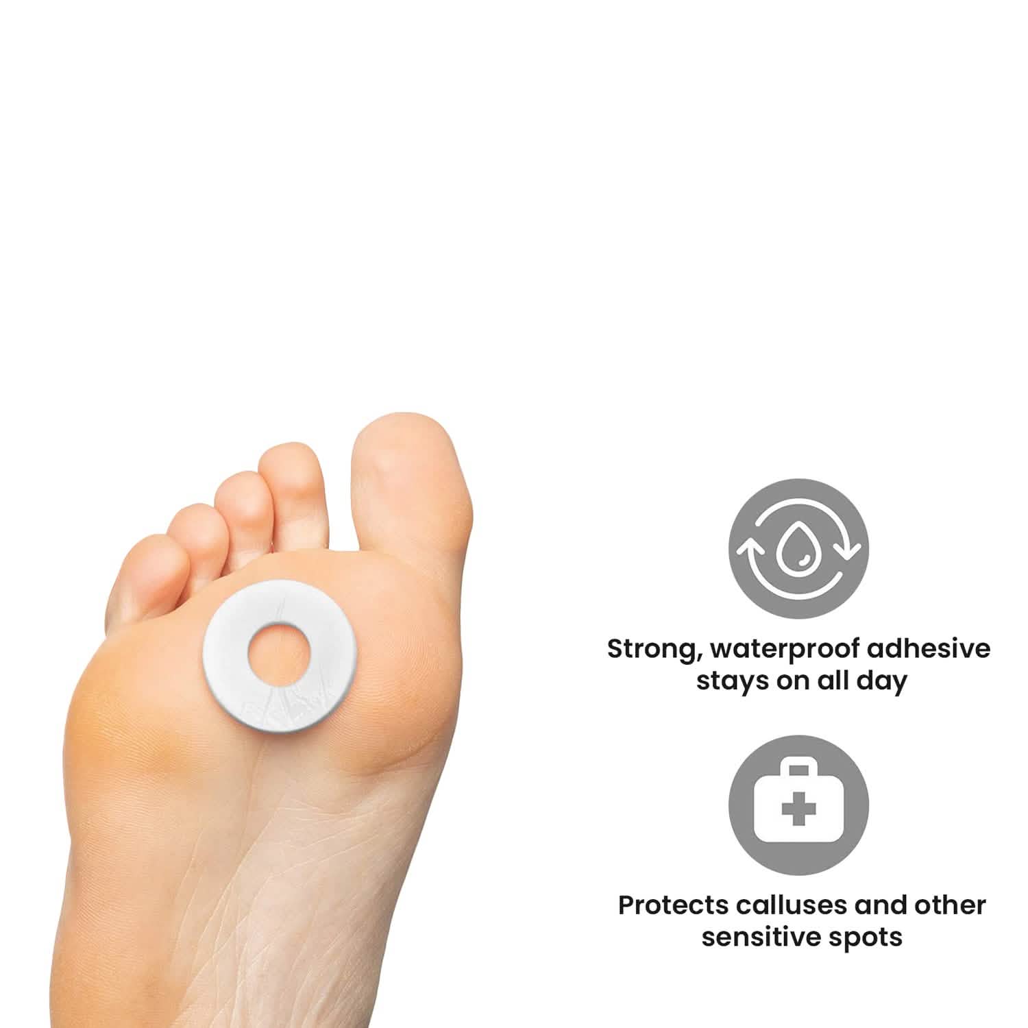 24-Pack: Waterproof Comfortable Pain Relief Corn Cushions Toe And Feet Treatment Pads DailySale