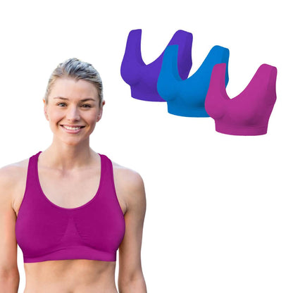 3 Pack: Seamless Lightweight Comfort Bras DailySale
