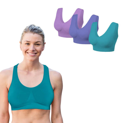 3 Pack: Seamless Lightweight Comfort Bras DailySale