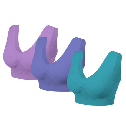 3 Pack: Seamless Lightweight Comfort Bras DailySale
