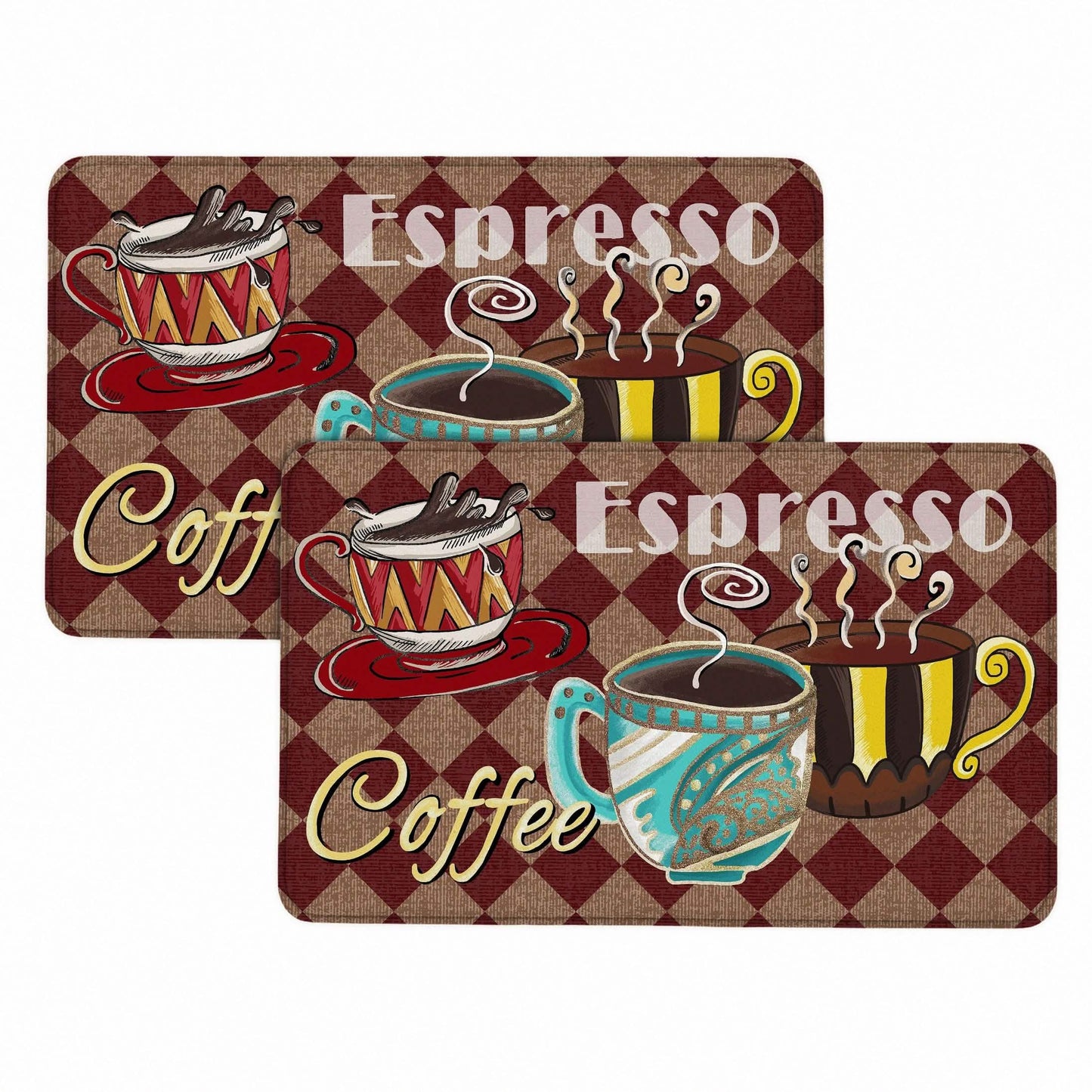 Bibb Home 1-2 Pack Anti Fatigue Cushioned Kitchen Mats DailySale
