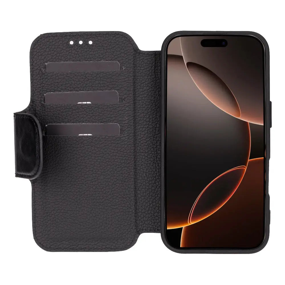 iPhone 16 Pro Genuine Leather Folio Case – Firenze Series Mizuri Leather