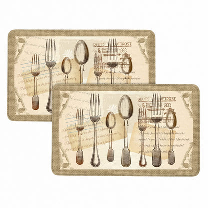 Bibb Home 1-2 Pack Anti Fatigue Cushioned Kitchen Mats DailySale