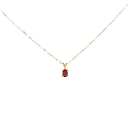 14K White Gold 6x4MM Oval Shaped Purple Amethyst Solitaire Pendant Necklace Bids.com