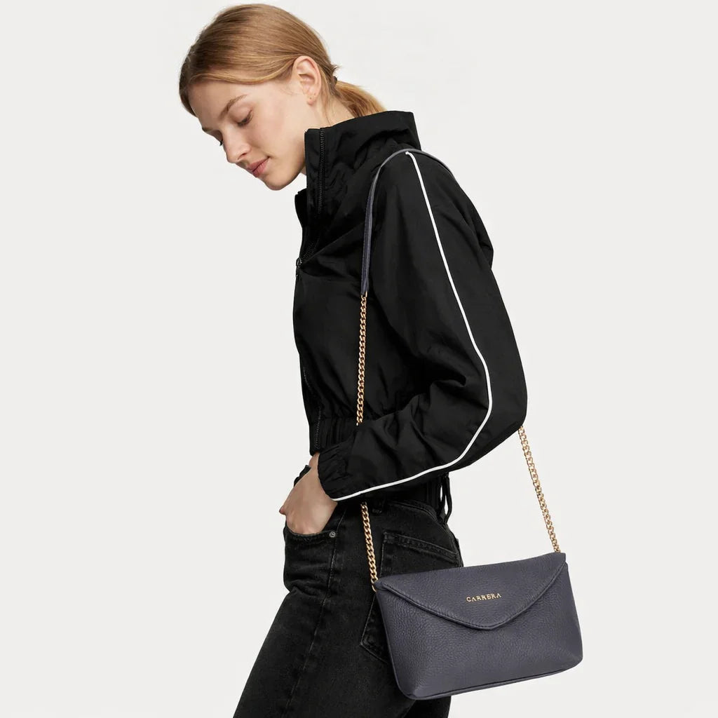 Carrera Lunera Women’s Leather Bag – Floater Leather Women’s Shoulder & Crossbody Bag with Chain Strap for Everyday Elegance | Minimal & Handcrafted Mizuri Leather