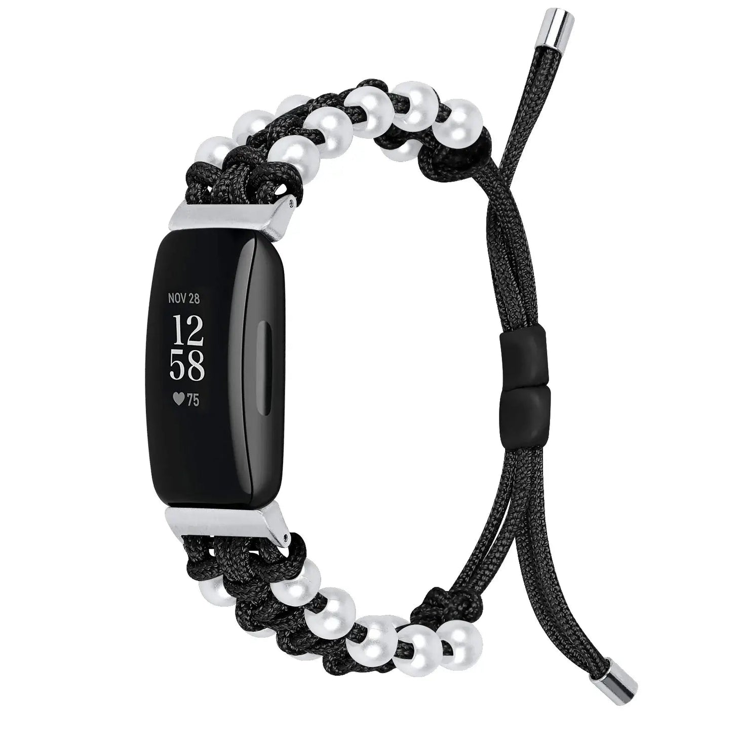 Fitbit Inspire 3, 2, 1, HR Braided Bead Band - Stylish Strap BandsCo Straps