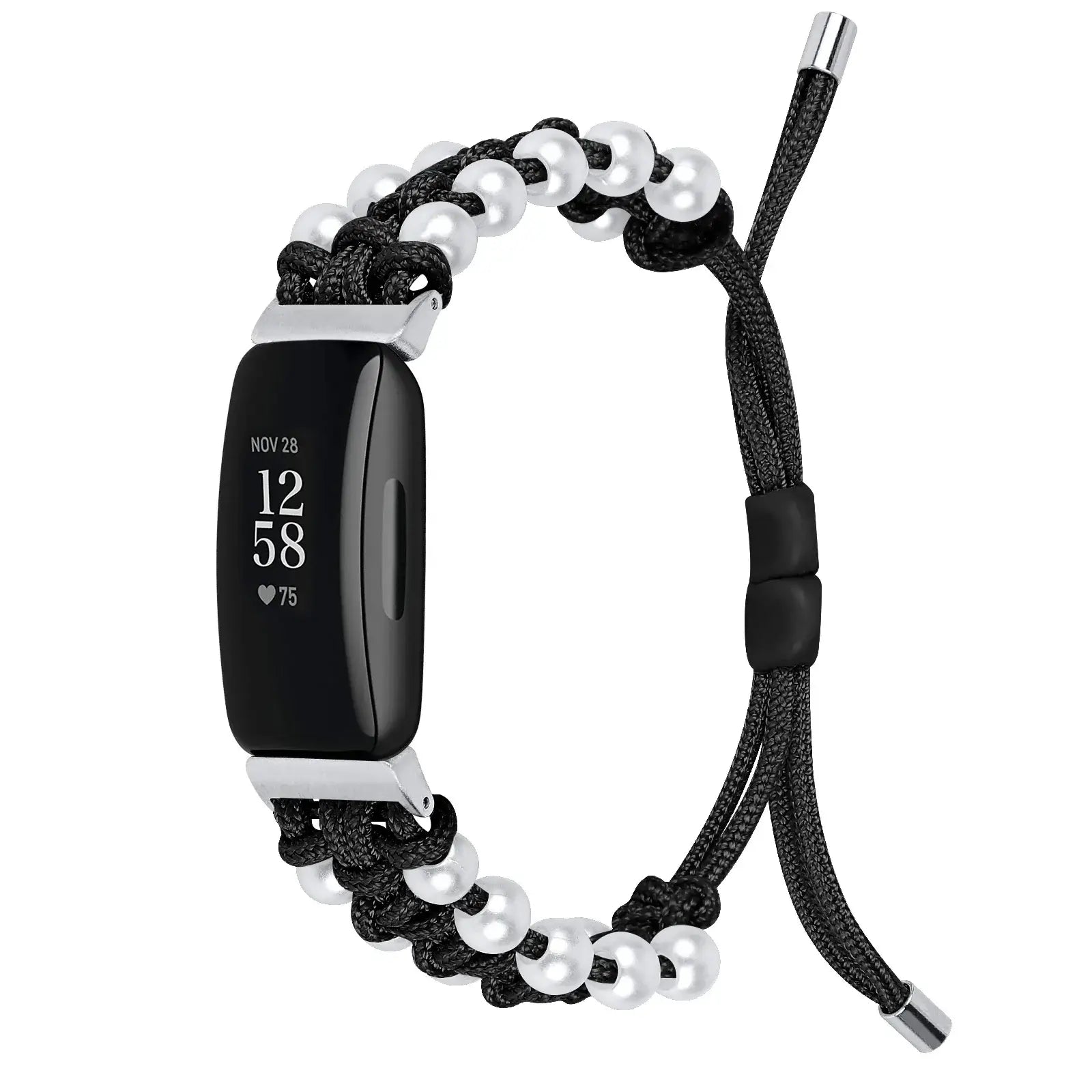 Fitbit Inspire 3, 2, 1, HR Braided Bead Band - Stylish Strap BandsCo Straps
