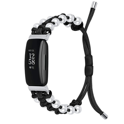 Fitbit Inspire 3, 2, 1, HR Braided Bead Band - Stylish Strap BandsCo Straps