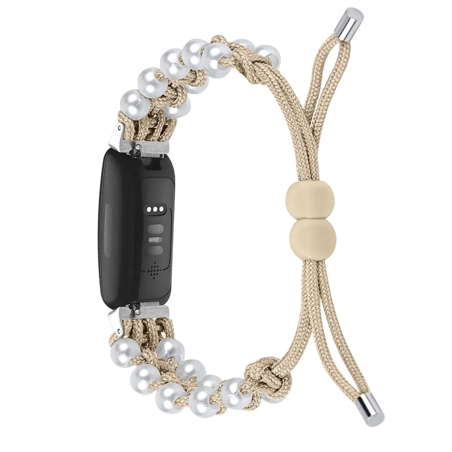 Fitbit Inspire 3, 2, 1, HR Braided Bead Band - Stylish Strap BandsCo Straps