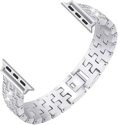 Apple Watch Bedazzled Stainless Steel Strap - Elegant Design BandsCo Straps