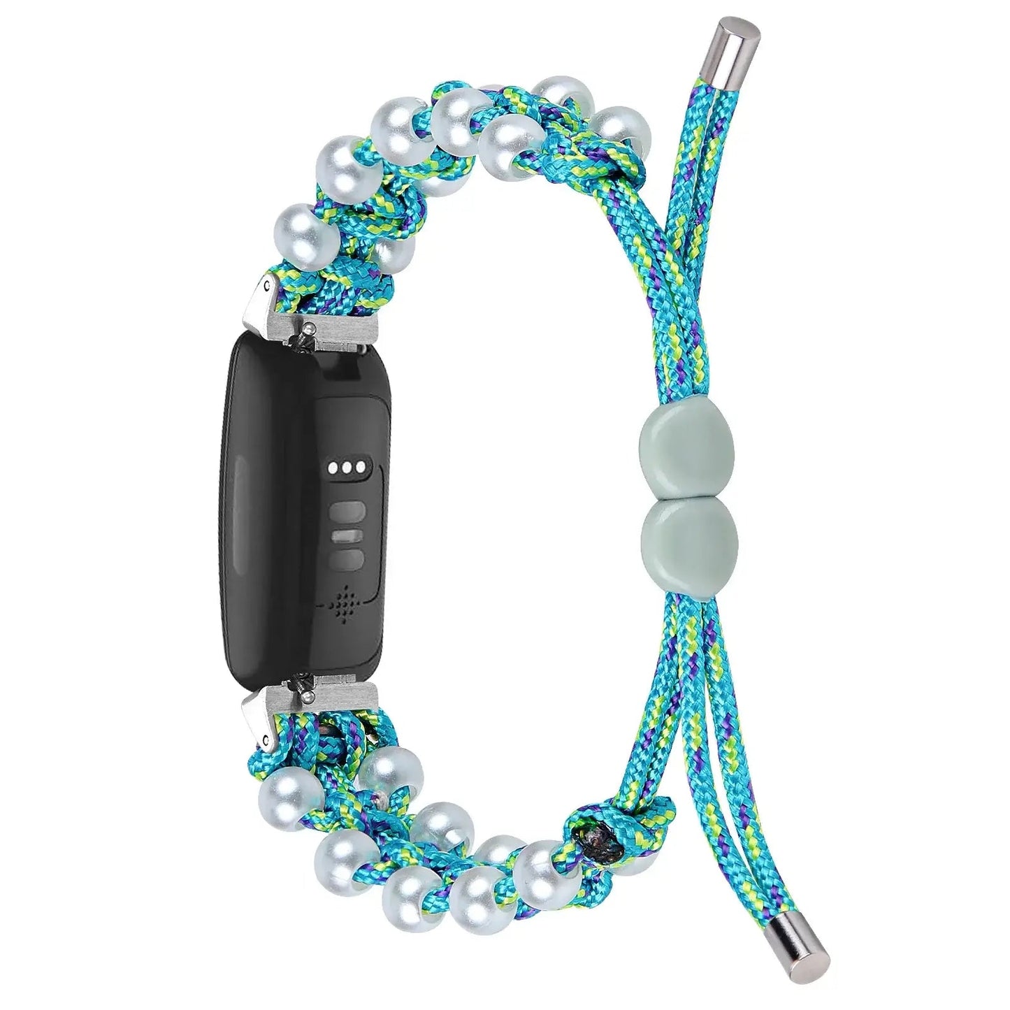 Fitbit Inspire 3, 2, 1, HR Braided Bead Band - Stylish Strap BandsCo Straps