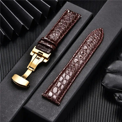 Suunto Genuine Leather Band - Crocodile Pattern Classic BandsCo Straps