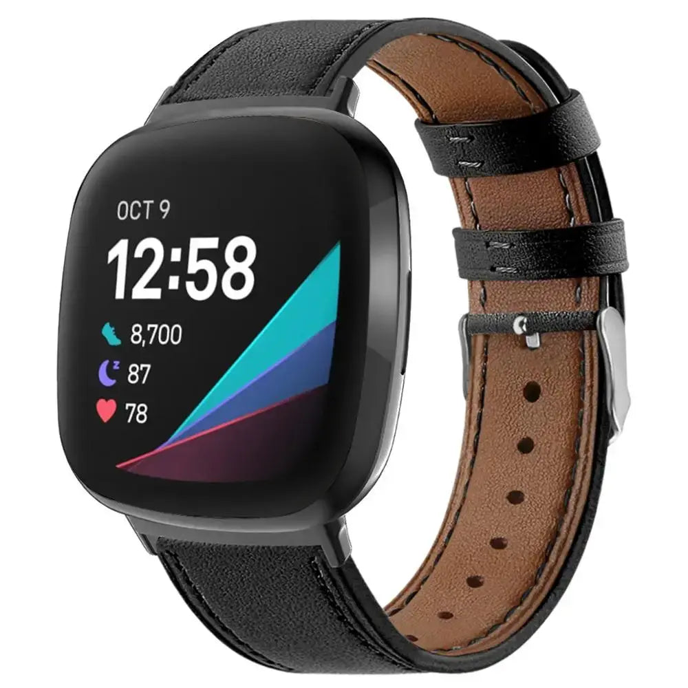 Fitbit Versa & Sense Leather Band - Durable Stylish Design BandsCo Straps