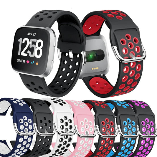 Breathable Silicone Fitbit Versa & Sense Bands BandsCo Straps