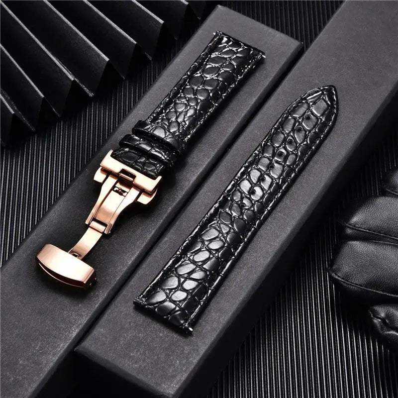 Huawei Leather Band - Crocodile Pattern - Premium Quality BandsCo Straps