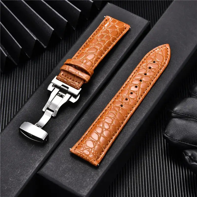 Huawei Leather Band - Crocodile Pattern - Premium Quality BandsCo Straps